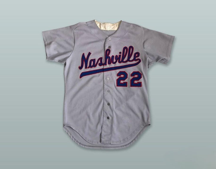 Custom Any Name Number  SOUNDS 22 GRAY BASEBALL JERSEY Top Stitched S-6XL