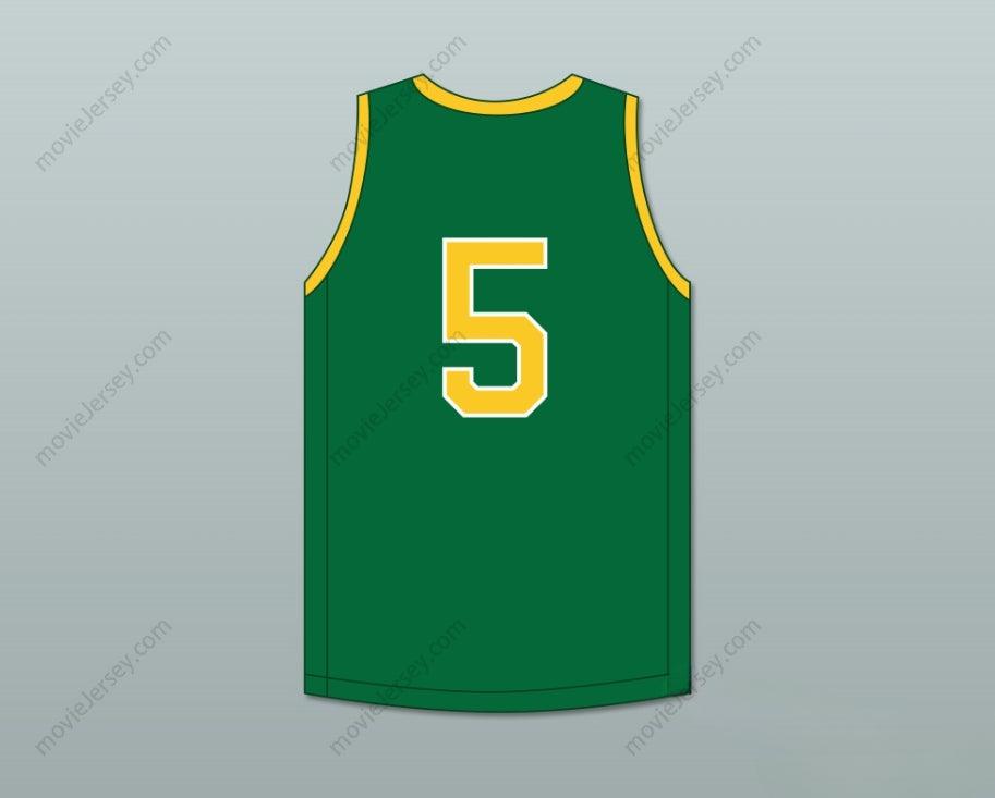 CUSTOM ANY Name Number KEVON LOONEY 5 ALEXANDER  HIGH SCHOOL WILDCATS GREEN BASKETBALL JERSEY 1 Top Stitched S-6XL