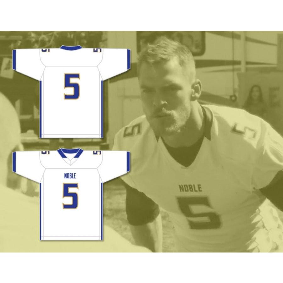 CUSTOM ANY Name Number RONNIE BEST 5 NOBLE KNIGHTS HIGH SCHOOL WHITE Football Jersey Top Stitched S-6XL