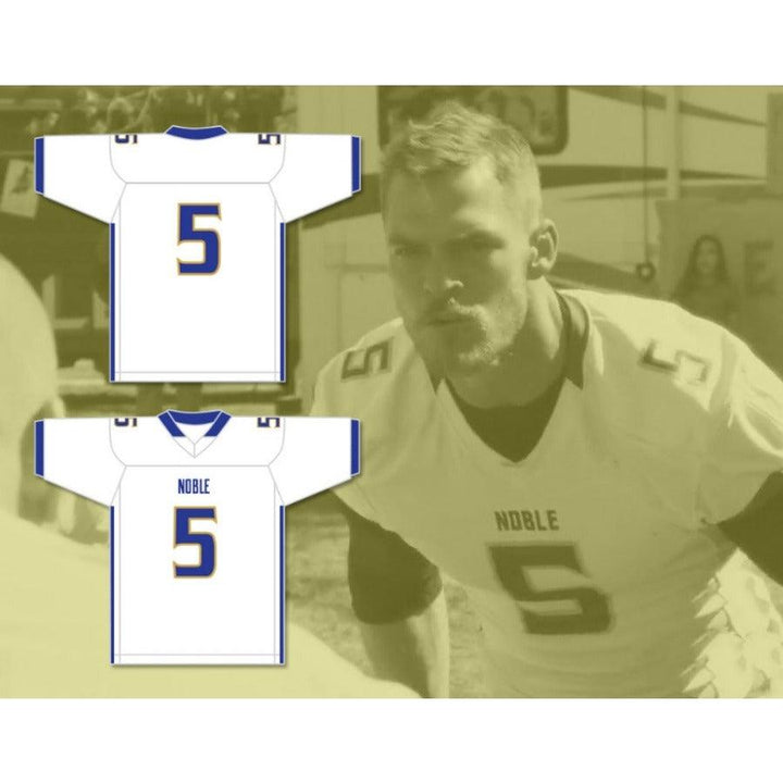CUSTOM ANY Name Number RONNIE BEST 5 NOBLE KNIGHTS HIGH SCHOOL WHITE Football Jersey Top Stitched S-6XL