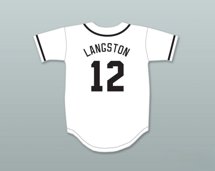 Custom Any Name Number MARK LANGSTON 12 SALAMANDERS BASEBALL JERSEY 1ST ANNUAL ROCK N' JOCK DIAMOND DERBY Top Stitched S-6XL