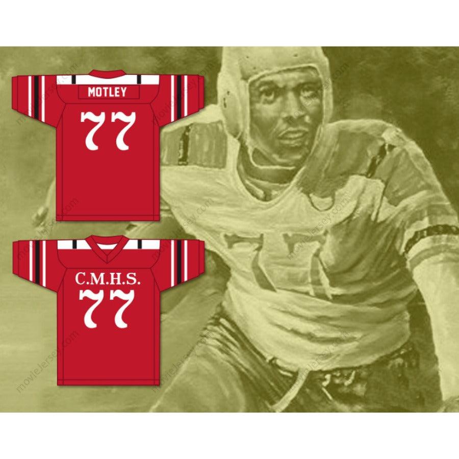 CUSTOM ANY Name Number MARION MOTLEY 77 CANTON MCKINLEY HIGH SCHOOL PUPS WHITE Football Jersey Top Stitched S-6XL