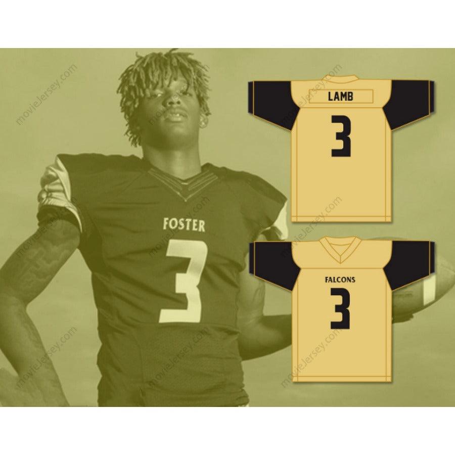 CUSTOM ANY Name Number CEEDEE LAMB 3 FOSTER HIGH SCHOOL FALCONS Football Jersey Top Stitched S-6XL