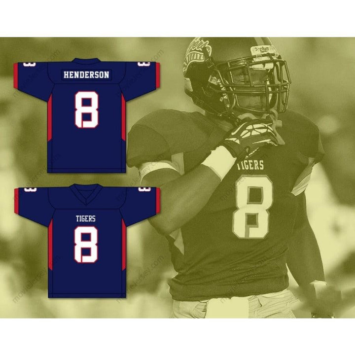 CUSTOM ANY Name Number DARRELL HENDERSON 8 SOUTH PANOLA HIGH SCHOOL TIGERS Football Jersey Top Stitched S-6XL