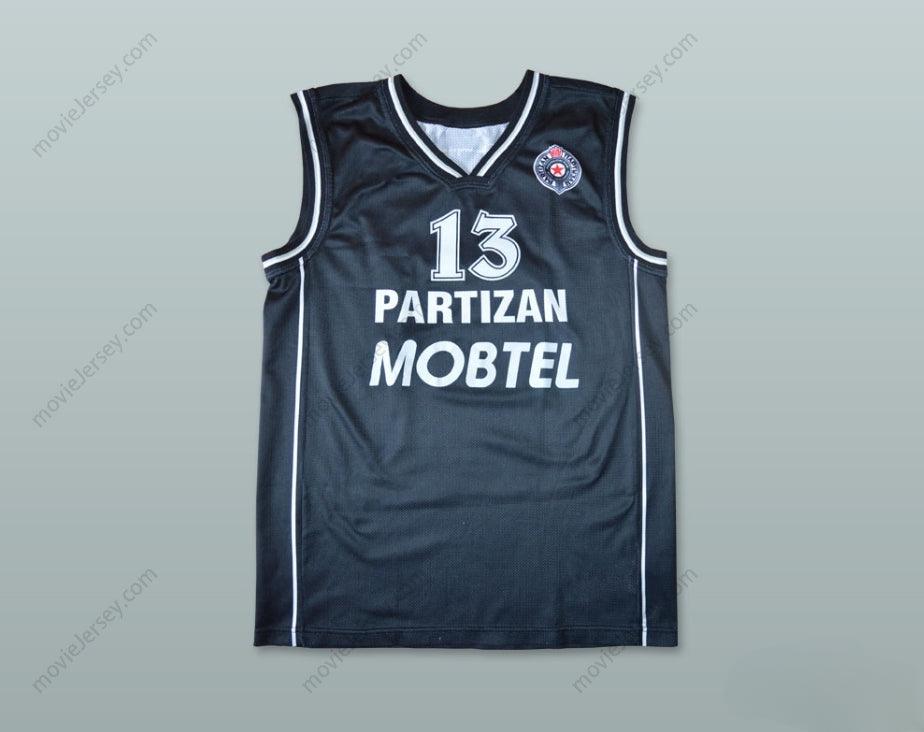 CUSTOM ANY Name Number MILOS VUJANIC 13 KK PARTIZAN BELGRADE BASKETBALL JERSEY  Top Stitched S-6XL