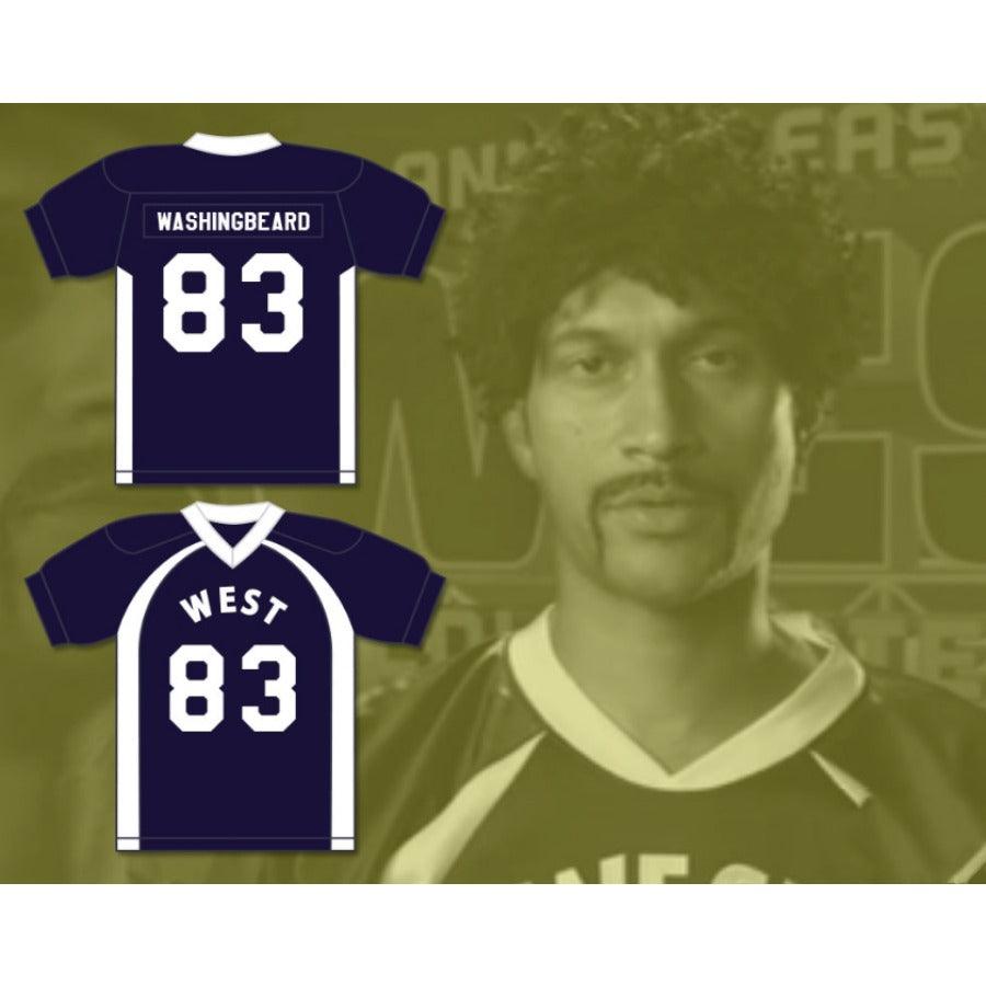 CUSTOM ANY Name Number BEEZER TWELVE WASHINGBEARD 83 WEST FOOTBALL JERSEY KEY PEELE Top Stitched S-6XL