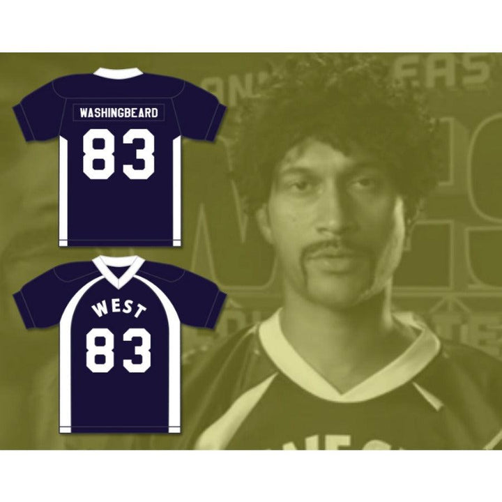 CUSTOM ANY Name Number BEEZER TWELVE WASHINGBEARD 83 WEST FOOTBALL JERSEY KEY PEELE Top Stitched S-6XL