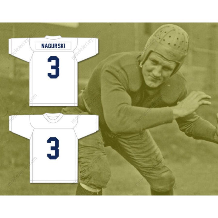 CUSTOM ANY Name Number BRONKO NAGURSKI 3 BEMIDJI HIGH SCHOOL LUMBERJACKS Football Jersey Top Stitched S-6XL