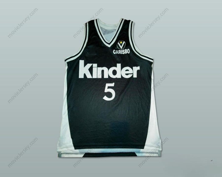 CUSTOM ANY Name Number SASHA DANILOVIC VIRTUS KINDER BOLOGNA BASKETBALL JERSEY STITCH SEWN Top Stitched S-6XL