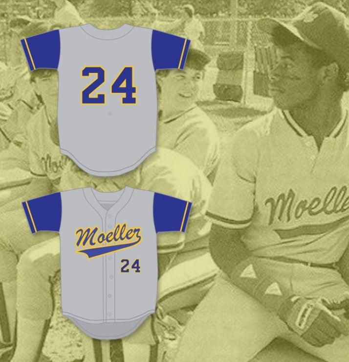 Custom Any Name Number KEN GRIFFEY JR 24 ARCHBISHOP   HIGH SCHOOL CRUSADERS GRAY BASEBALL JERSEY 3 Top Stitched S-6XL
