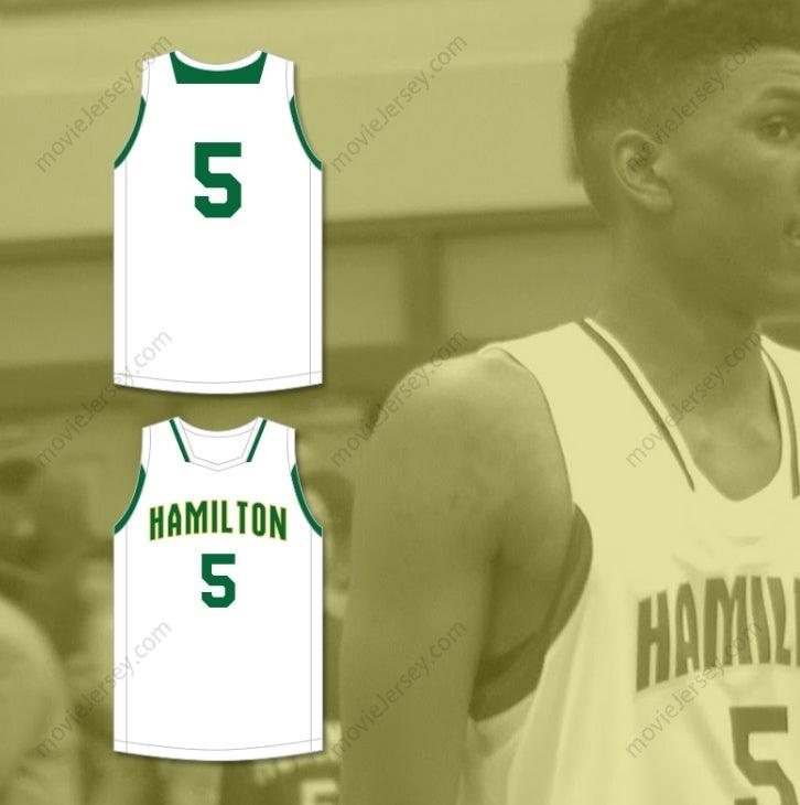 CUSTOM ANY Name Number KEVON LOONEY 5 ALEXANDER  HIGH SCHOOL WILDCATS WHITE BASKETBALL JERSEY 3 Top Stitched S-6XL