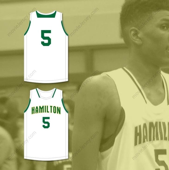 CUSTOM ANY Name Number KEVON LOONEY 5 ALEXANDER  HIGH SCHOOL WILDCATS WHITE BASKETBALL JERSEY 3 Top Stitched S-6XL