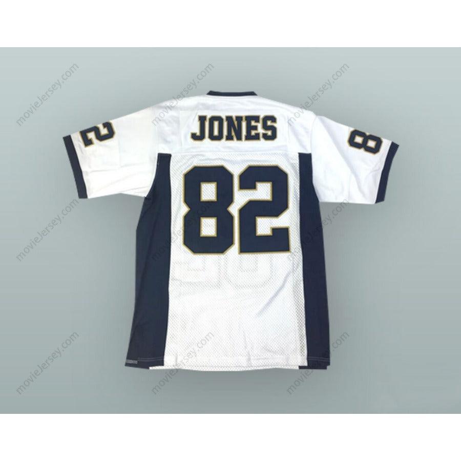 CUSTOM ANY Name Number JULIO JONES 82 FOLEY HIGH SCHOOL LIONS WHITE FOOTBALL JERSEY Top Stitched S-6XL