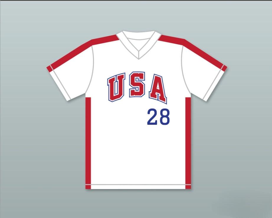 Custom Any Name Number CHRIS GWYNN 28 1984 USA TEAM WHITE BASEBALL JERSEY Top Stitched S-6XL