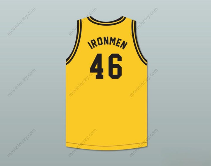 CUSTOM ANY Name Number PITTSBURGH IRONMEN 46 YELLOW BASKETBALL JERSEY Top Stitched S-6XL