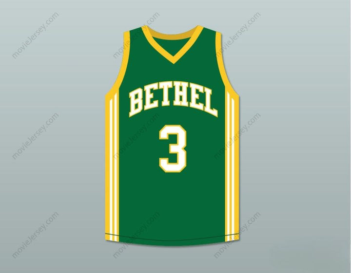 CUSTOM ANY Name Number ALLEN IVERSON 3 BETHEL HIGH SCHOOL GREEN BASKETBALL JERSEY Top Stitched S-6XL