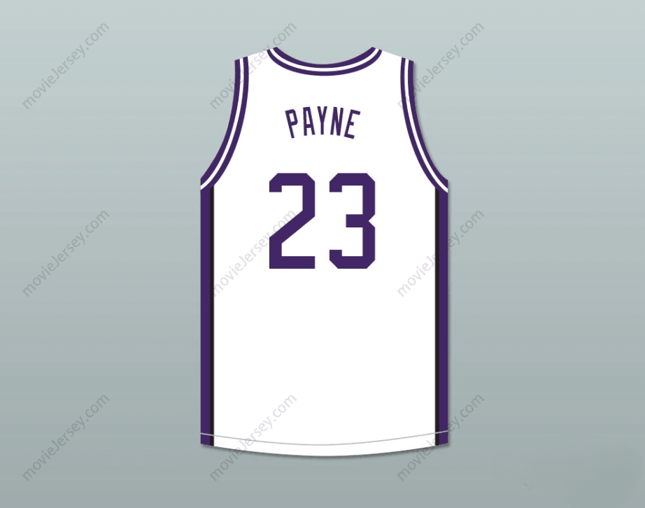 CUSTOM ANY Name Number MARTIN PAYNE 23 MORRIS BROWN COLLEGE WHITE BASKETBALL JERSEY WITH MARTIN PATCH Top Stitched S-6XL