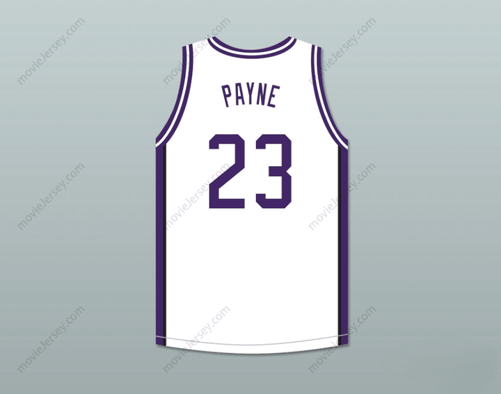 CUSTOM ANY Name Number MARTIN PAYNE 23 MORRIS BROWN COLLEGE WHITE BASKETBALL JERSEY WITH MARTIN PATCH Top Stitched S-6XL
