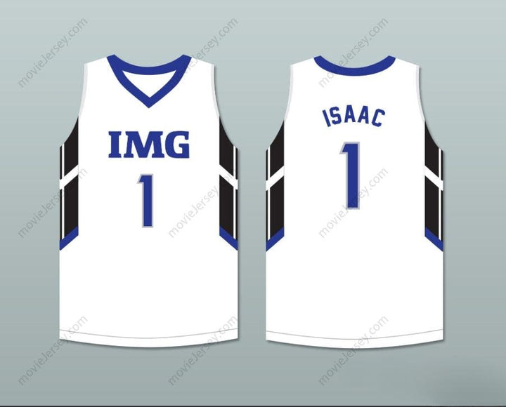 CUSTOM ANY Name Number JONATHAN ISAAC 1 IMG ACADEMY WHITE BASKETBALL JERSEY Top Stitched S-6XL