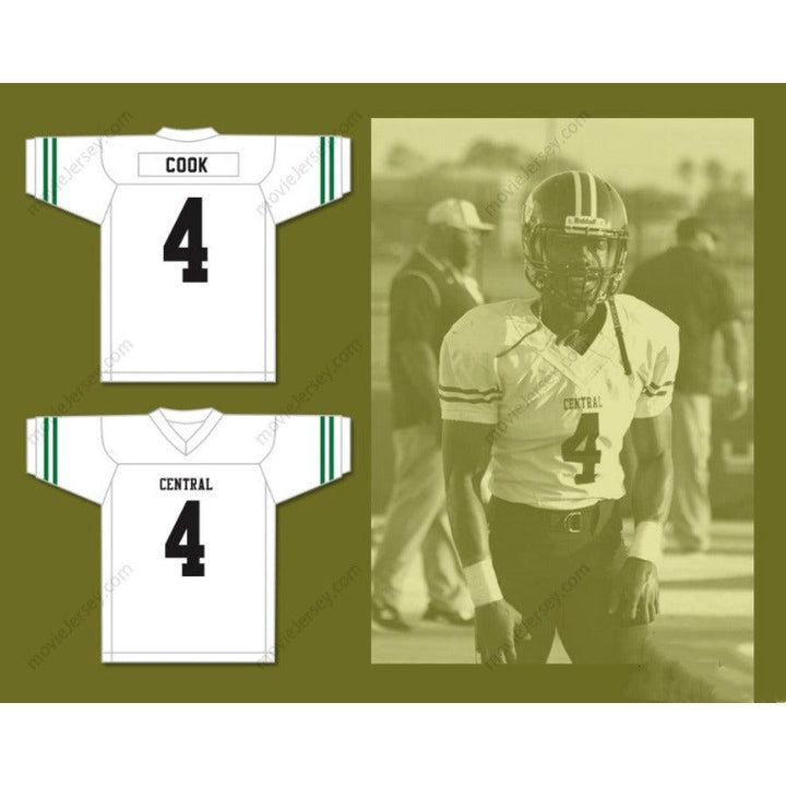 CUSTOM ANY Name Number JAMES COOK 4 MIAMI CENTRAL SENIOR HIGH SCHOOL ROCKETS Football Jersey Top Stitched S-6XL
