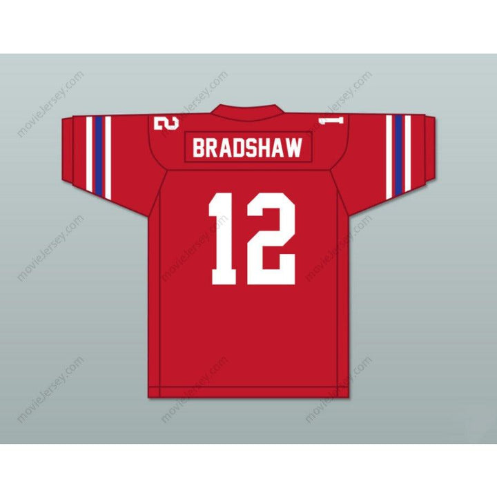 CUSTOM WOODLAWN TERRY BRADSHAW 12 HIGH SCHOOL RED FOOTBALL JERSEY Stitched S-6XL