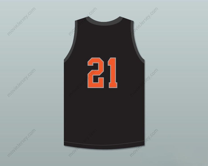 CUSTOM ANY Name Number PLAYER 21 TEXAS D1 AMBASSADORS  BLACK BASKETBALL JERSEY 2 Top Stitched S-6XL