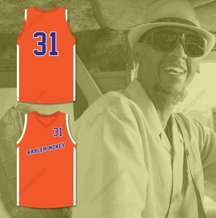 CUSTOM ANY Name Number REGGIE MILLER LIGHTS 31 HARLEM MONEY BASKETBALL JERSEY UNCLE DREW Top Stitched S-6XL
