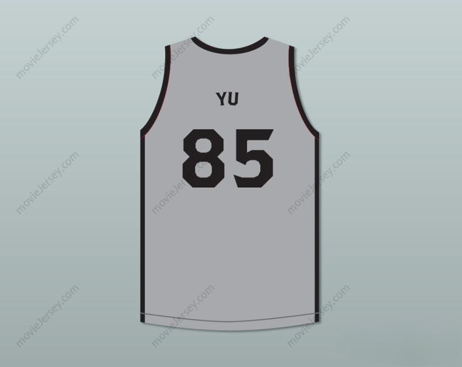 CUSTOM ANY Name Number JOHNNY YU 85 GREY JERSEY Top Stitched S-6XL