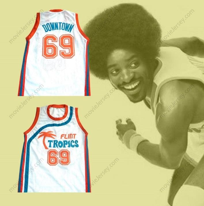 CUSTOM ANY Name Number DOWNTOWN "FUNKY STUFF" MALONE FLINT TROPICS SEMI PRO TEAM BASKETBALL JERSEY Top Stitched S-6XL