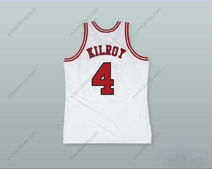 CUSTOM ANY Name Number JOHNNY KILROY 4 PRO CAREER WHITE BASKETBALL JERSEY Top Stitched S-6XL