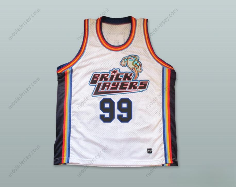 CUSTOM ANY Name Number KING 99 BRICKLAYERS BASKETBALL JERSEY SIXTH ANNUAL ROCK N' JOCK B-BALL JAM 1996 Top Stitched S-6XL
