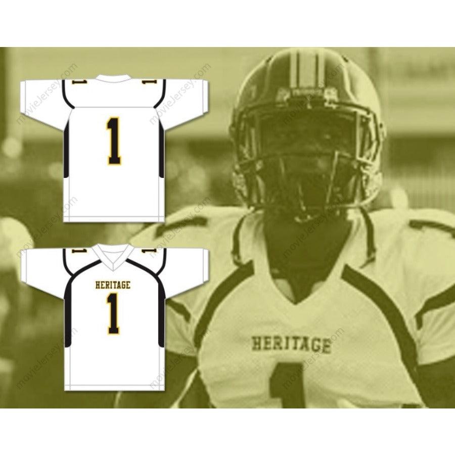 CUSTOM ANY Name Number SONY MICHEL 1 AMERICAN HERITAGE SCHOOL PATRIOTS Football Jersey Top Stitched S-6XL