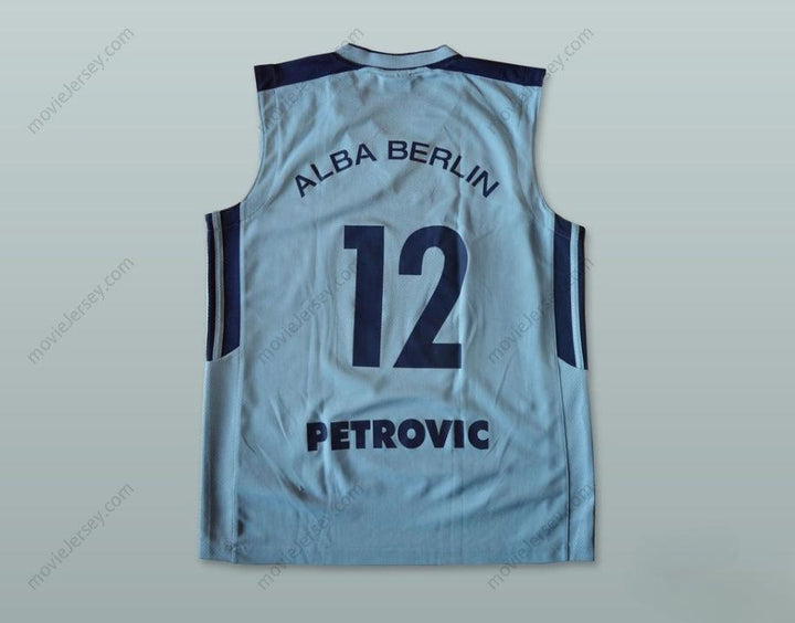 CUSTOM ANY Name Number VLADE PETROVIC 12 ALBA BERLIN BASKETBALL JERSEY Top Stitched S-6XL