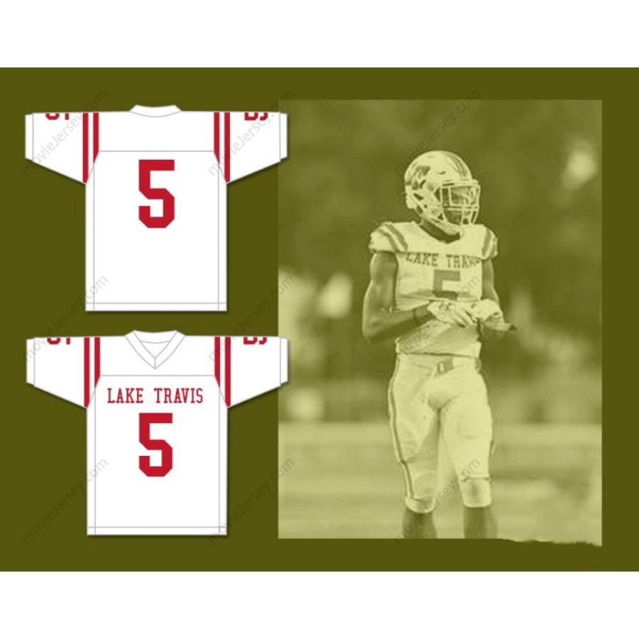 CUSTOM ANY Name Number GARRETT WILSON 5 LAKE TRAVIS HIGH SCHOOL CAVALIERS Football Jersey Top Stitched S-6XL