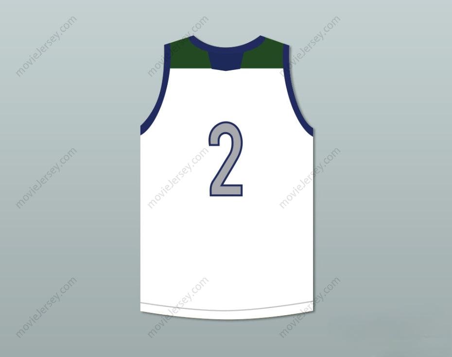CUSTOM ANY Name Number LONZO BALL 2   HIGH SCHOOL HUSKIES WHITE BASKETBALL JERSEY Top Stitched S-6XL