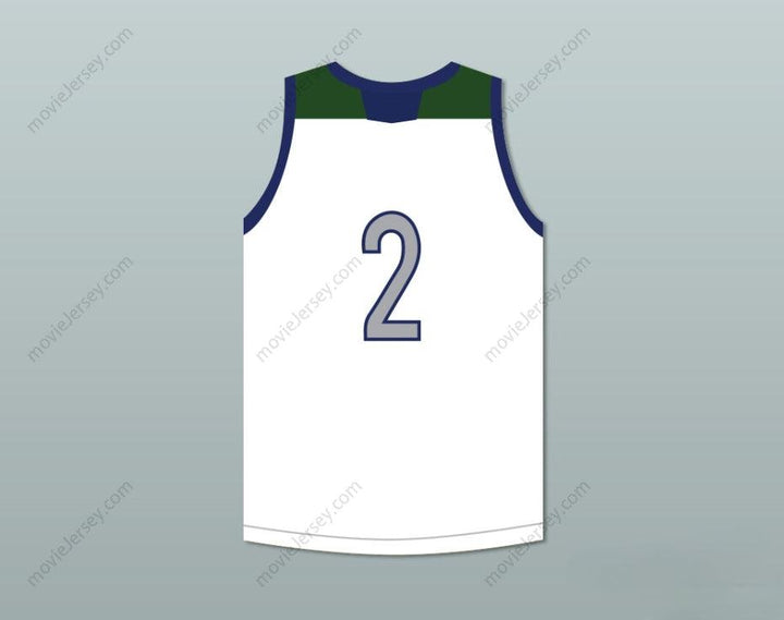 CUSTOM ANY Name Number LONZO BALL 2   HIGH SCHOOL HUSKIES WHITE BASKETBALL JERSEY Top Stitched S-6XL