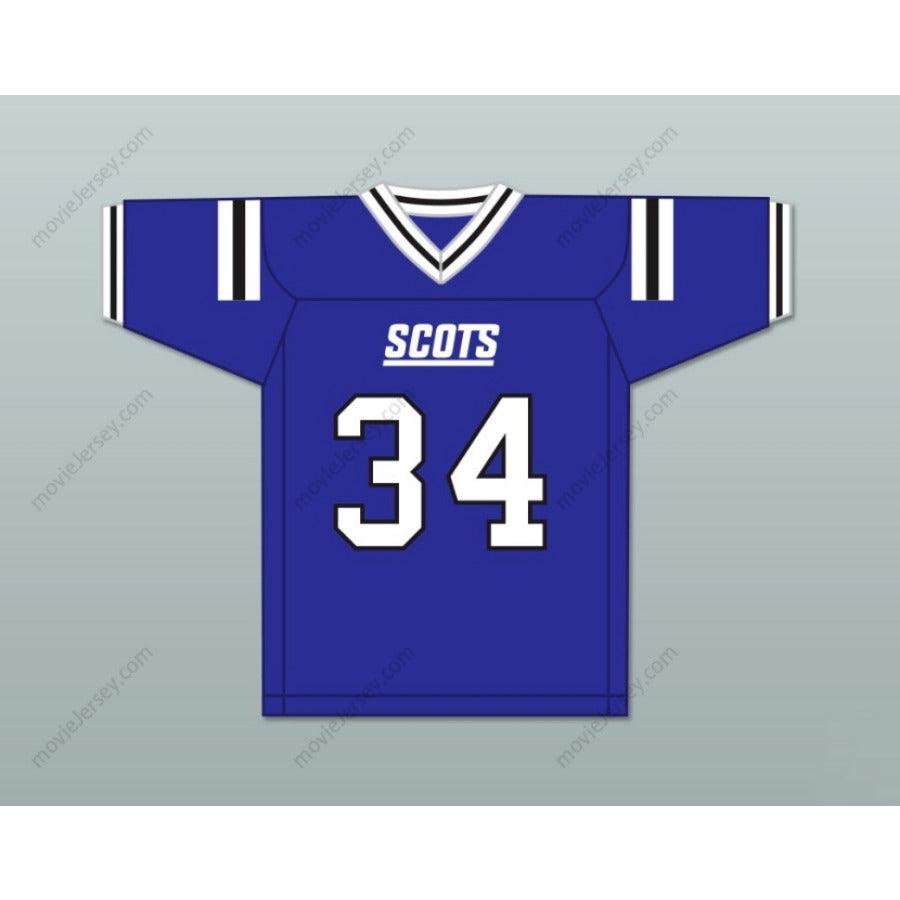 CUSTOM ANY Name Number ZAMIR WHITE 34 SCOTLAND HIGH SCHOOL FIGHTING SCOTS Football Jersey Top Stitched S-6XL