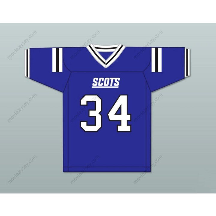 CUSTOM ANY Name Number ZAMIR WHITE 34 SCOTLAND HIGH SCHOOL FIGHTING SCOTS Football Jersey Top Stitched S-6XL