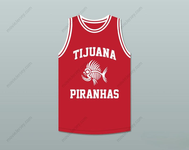 CUSTOM ANY Name Number SALMA HAYEK 10 TIJUANA PIRANHAS RED BASKETBALL JERSEY MEXICAN EXPANSION TEAM Top Stitched S-6XL