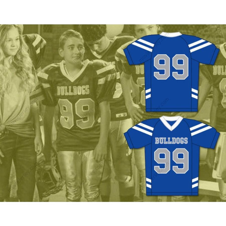 CUSTOM ANY Name Number NEWT VAN DER ROHE 99 BULLDOGS SCHOOL Football Jersey Top Stitched S-6XL