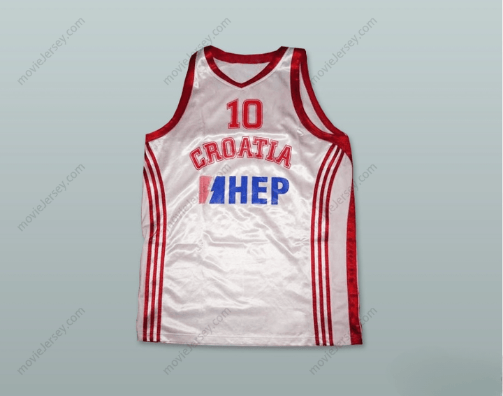 CUSTOM ANY Name Number CROATIA 10 NATIONAL TEAM BASKETBALL JERSEY Top Stitched S-6XL