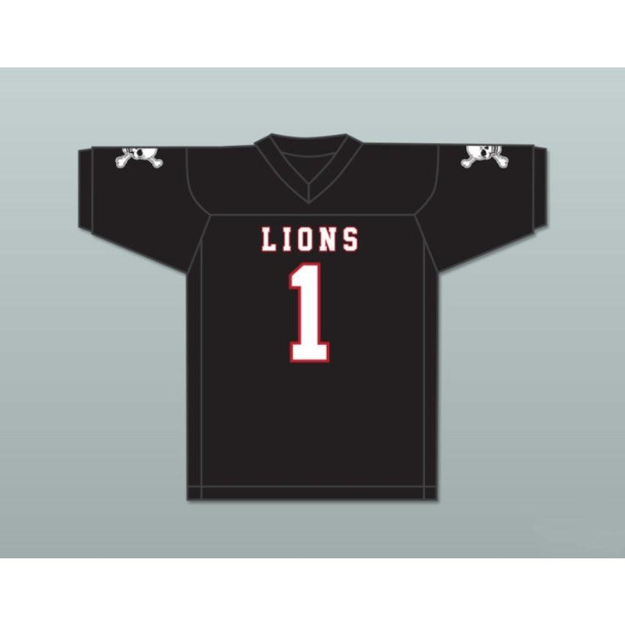 CUSTOM ANY Name Number DJ LAW 1 EMCC LIONS FOOTBALL JERSEY INCLUDES PATCHES Top Stitched S-6XL