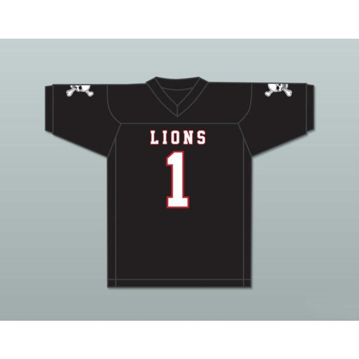 CUSTOM ANY Name Number DJ LAW 1 EMCC LIONS FOOTBALL JERSEY INCLUDES PATCHES Top Stitched S-6XL