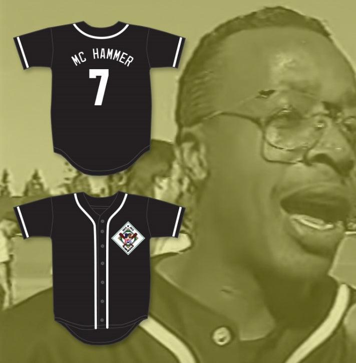 Custom Any Name Number MC HAMMER 7 AARDVARKS BASEBALL JERSEY 1ST ANNUAL ROCK N' JOCK DIAMOND DERBY Top Stitched S-6XL