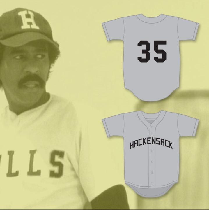 Custom Any Name Number RICHARD PRYOR MONTY BREWSTER 35   GRAY BASEBALL JERSEY BREWSTER'S MILLIONS Top Stitched S-6XL