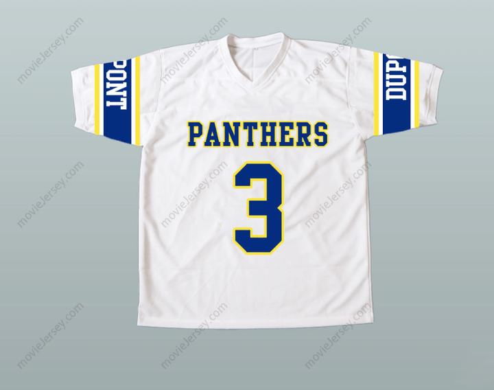 CUSTOM ANY Name Number RANDY 3 MOSS DUPONT PANTHERS HIGH SCHOOL FOOTBALL JERSEY Top Stitched S-6XL