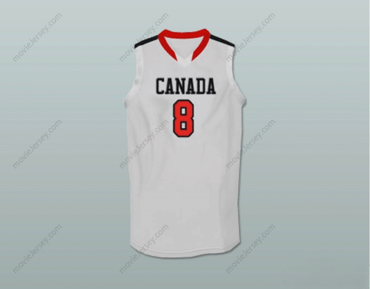 CUSTOM ANY Name Number ANDREW WIGGINS CANADA WHITE BASKETBALL JERSEY Top Stitched S-6XL