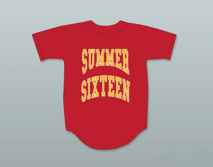 Custom Any Name Number DRAKE SUMMER SIXTEEN REVENGE RED BASEBALL JERSEY Top Stitched S-6XL