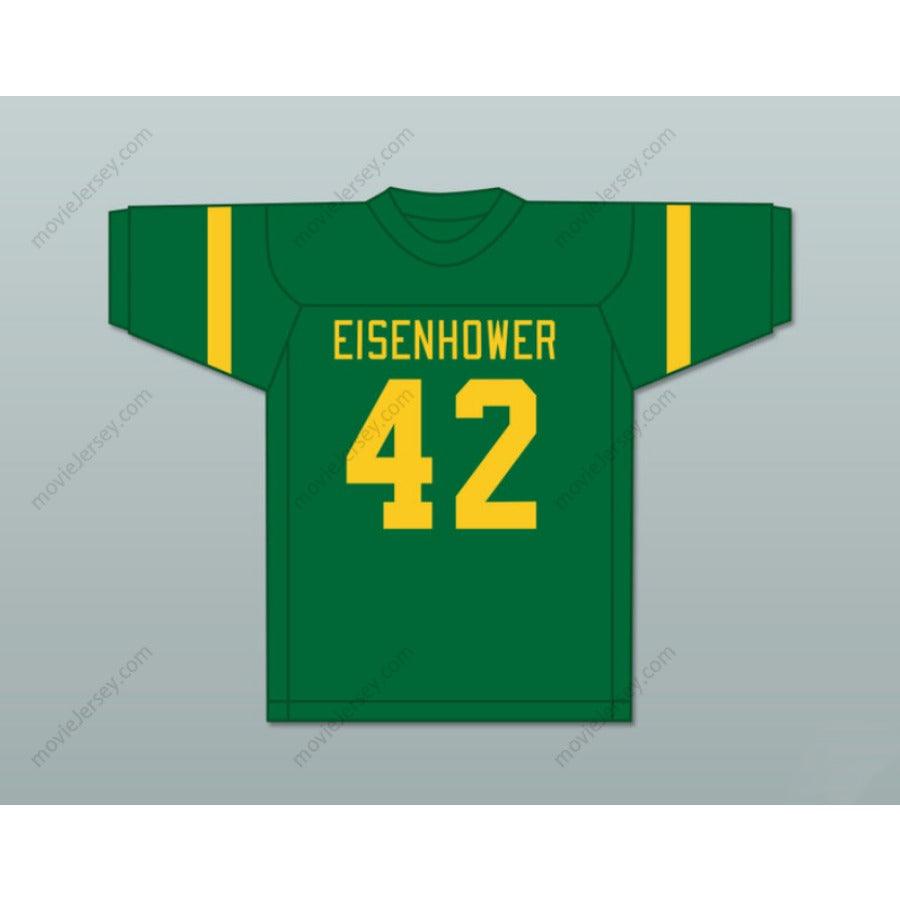 CUSTOM ANY Name Number RONNIE LOTT 42 EISENHOWER HIGH SCHOOL EAGLES GREEN FOOTBALL JERSEY Top Stitched S-6XL