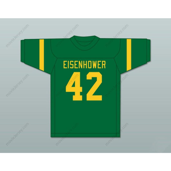 CUSTOM ANY Name Number RONNIE LOTT 42 EISENHOWER HIGH SCHOOL EAGLES GREEN FOOTBALL JERSEY Top Stitched S-6XL